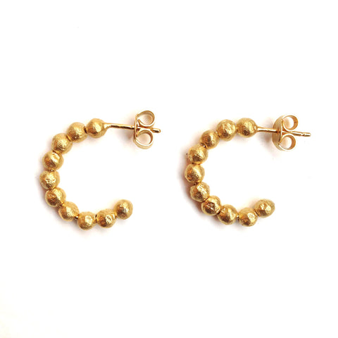 Gold Nuggets Earrings